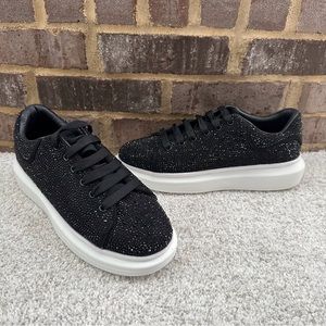 Berness Embellished Chunky Sole Black Sneakers